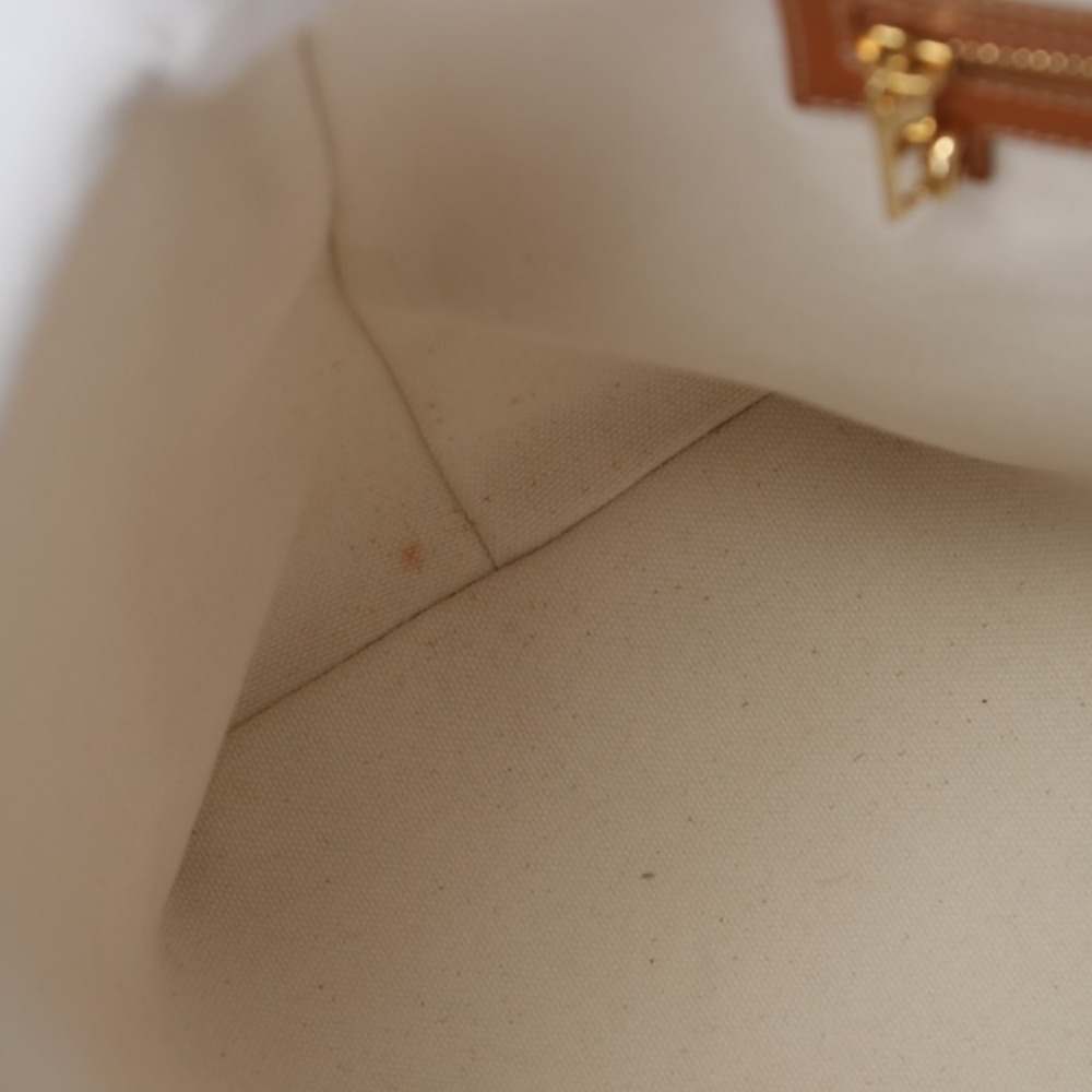 Celine Horizontal Cabas Canvas Tote Bag 190062BNZ White - Picture 15 of 16
